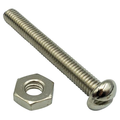 Champion 1/2in x 6/40in Screw & Nut - 100pk