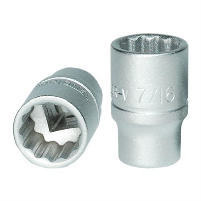 Teng 1/4in Dr. Socket 7/16in 12pt