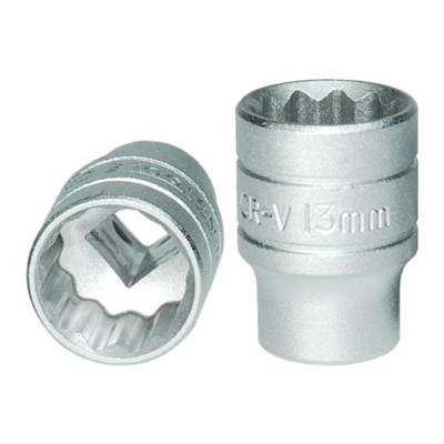 Teng 1/4in Dr. Socket 13mm 12pt
