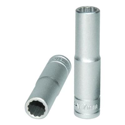 Teng 1/4in Dr. Deep Socket 7mm 12pt