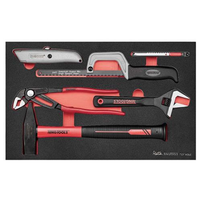 Teng 6pc Plumbing Tool Set E Hammer FOAM3