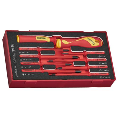 Teng 10pc Interchangeable Blade Set Insulated