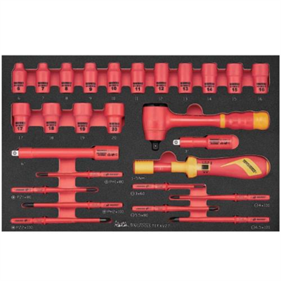 Teng 27pc Insulated Socket & Torque Screwdriver Set FOAM3