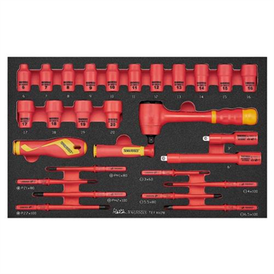 Teng 28pc Insulated Socket and Screwdriver Set FOAM3