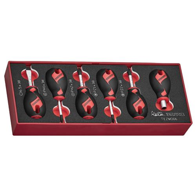 Teng 6pc Stubby Screwdriver Set