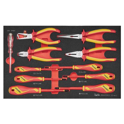 Teng 11pc Insulated Plier and Screwdriver Set FOAM3
