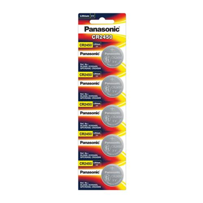 Panasonic 3V Lithium Coin Cell Battery (24mm X 5.0mm)- 5pk