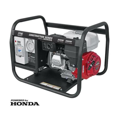 ITM 3.75Kva Generator Petrol 3000W Peak w/Honda Gx200 Engine