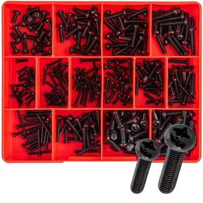 Champion 300pc Metric Black Machine Screw Assortment