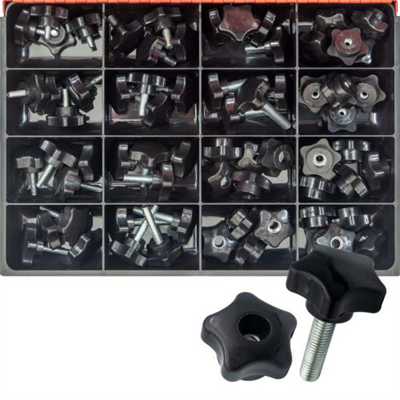 Champion 70pc Star Knob - Screw & Nut Master Kit