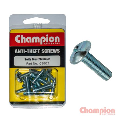 Champion 12pc Anti-Theft Screws