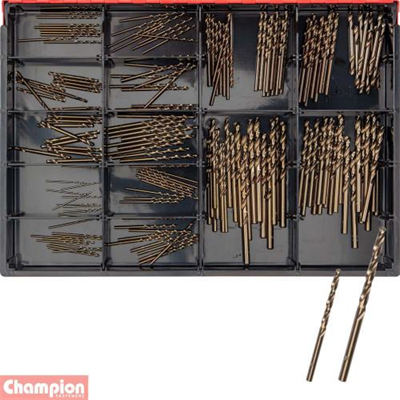Champion 180pc Cobalt Drill Bit Master Kit