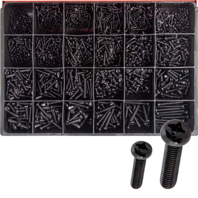 Champion 1785pc Metric Black Machine Screw Master Kit