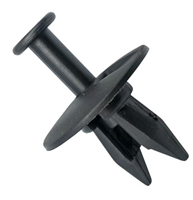 GTi Push Rivet Matte Black  25mm x 23.3mm, 9.5mm Hole