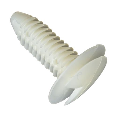 GTi Trim Clip White  19.5mm x 29mm, 6.6-7.5mm Hole