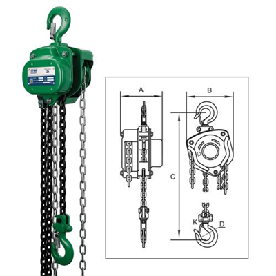 ITM Chain Block-Heavy Duty-2 Ton-6 Meter Lift