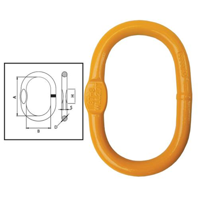 ITM G80 Recessed Enlarged Master Link-Oblong-7-8mm Chain