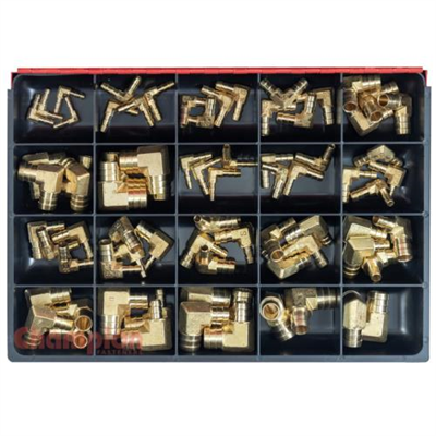 Champion 76pc Brass Barbed Elbow Hose Joiners