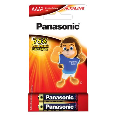 Panasonic AAA Battery Alkaline(2pk) Paper Pack