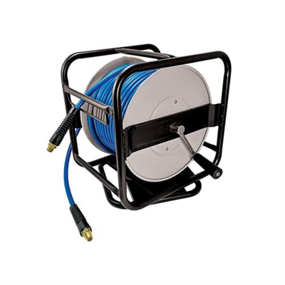 ITM Manual Air Hose Reel, 8mm x 40M PVC Air Hose w/ Fittings