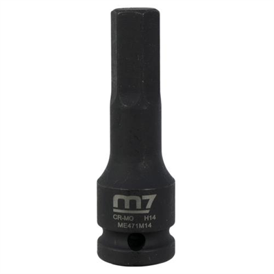 M7 Impact In Hex Socket, 1/2in Drive, 14mm