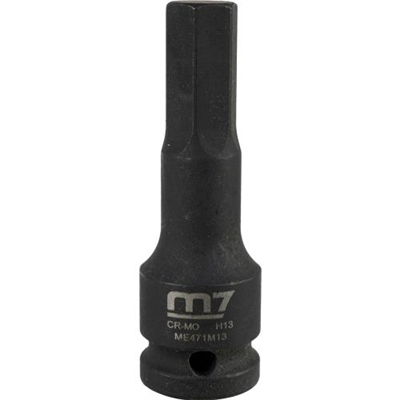 M7 Impact In Hex Socket, 1/2in Drive, 13mm