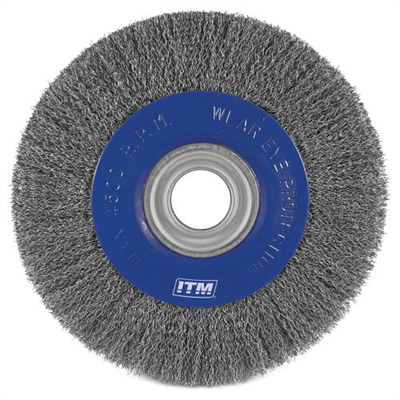 ITM Crimp Wire Wheel Brush Steel 150 x 25mm