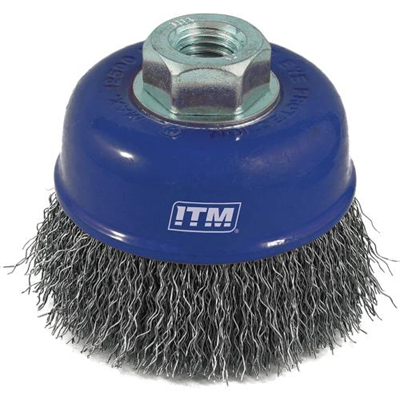 ITM Crimp Wire Cup Brush Steel 100mm