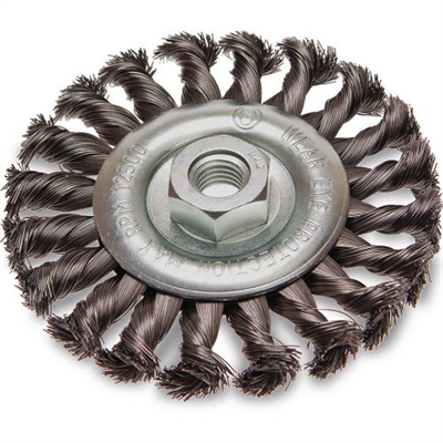 ITM Twist Knot Wheel Brush Stainless Steel 125mm