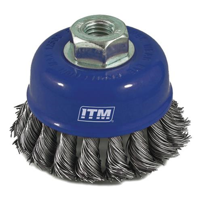 ITM Twist Knot Cup Brush Steel 100mm