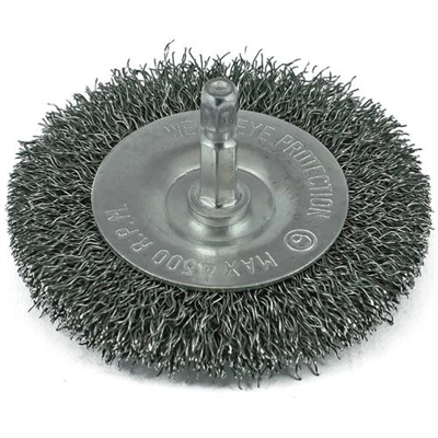 ITM Crimp Wire Spindle Mounted Wheel Brush 100mm