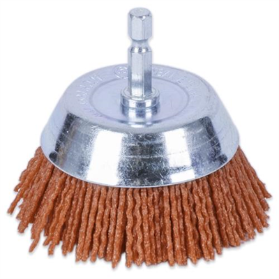 ITM Nylon Spindle Mounted Cup Brush 75mm