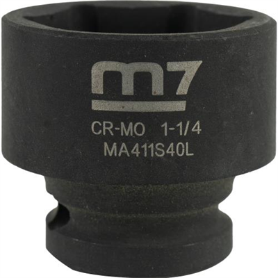M7 Impact Socket 1/2in Dr. 1-1/4in