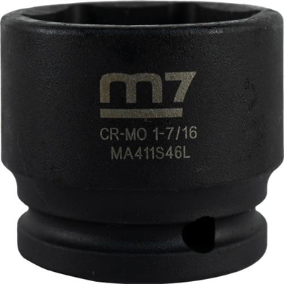 M7 Impact Socket 1/2in Dr. 1-7/16in