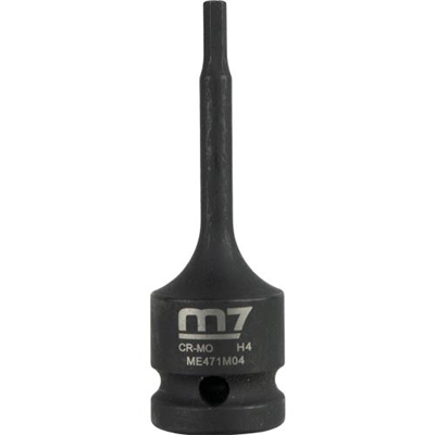 M7 Impact In Hex Socket, 1/2in Drive, 4mm