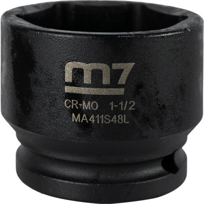 M7 Impact Socket 1/2in Dr. 1-1/2in