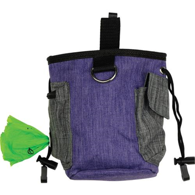 Sniffz Treat Bag with Removable Belt - Purple