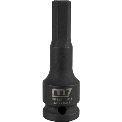 M7 Impact In Hex Socket, 1/2in Drive, 11mm