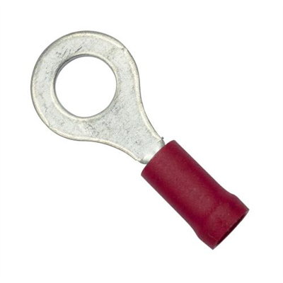 Champion 1/4in / 6.3mm Red Ring Terminal-100Pk