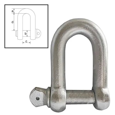 ITM Dee Shackle, Commercial Galvanised, 12mm Body