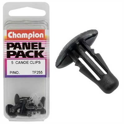 Champion Retainer Clip Black 13mm(L) 5mm(Hole) 13mm(HD) 5pk