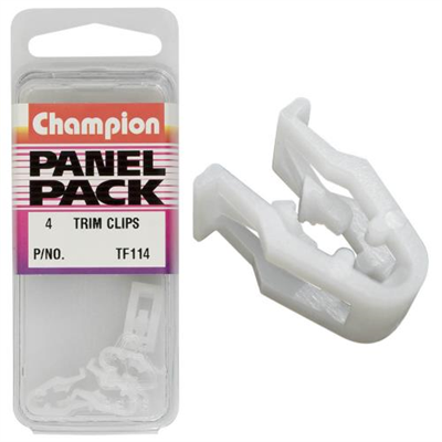 Champion Instrument Panel Clip White 4pk