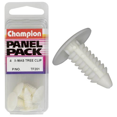 Champion Xmas Tree Clip White 20mm(L) 17.5mm(HD) 4pk