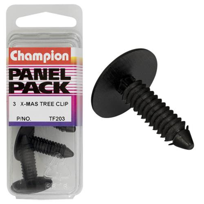 Champion Xmas Tree Clip Black 29mm(L) 22mm(HD) 3pk