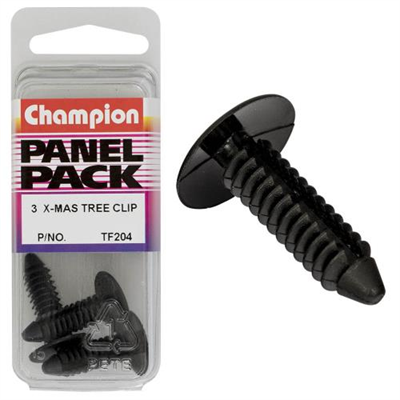 Champion Xmas Tree Clip Black 26mm(L) 17.5mm(HD)3pk