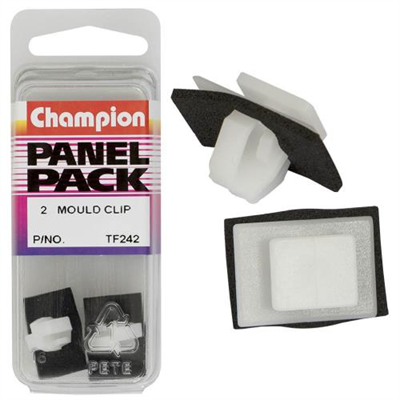Champion Mould Clip Clear Head 10x12mm(Top)14x20mm(Bott) 2pk