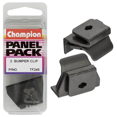 Champion Bumper Clip Black 2pk