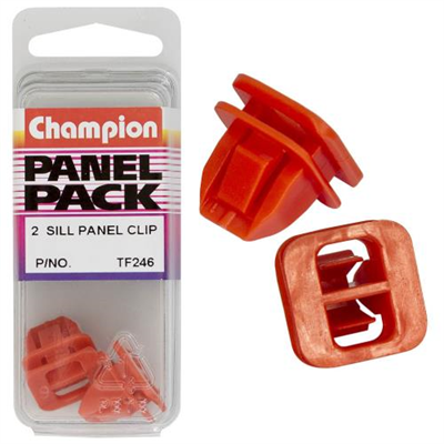 Champion Sill Panel Clip Red 13.6x9mm(Hole)17.9x17.9(HD) 2pk