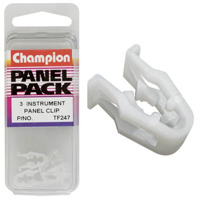 Champion Instrument Panel Clip White 3pk