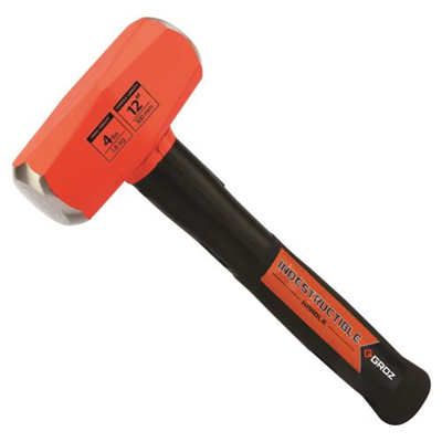 Groz Drilling Hammer 1.8kg - Indestructible Handle 12in